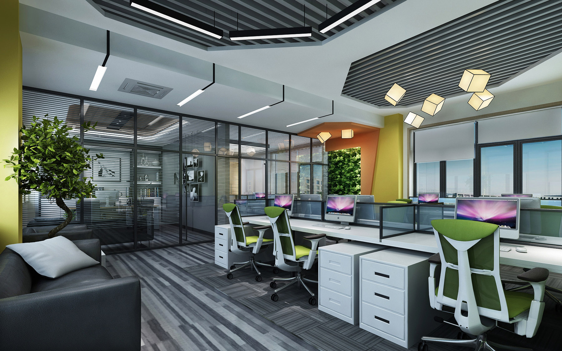 辦公室裝修色彩有多重要，聽聽卓正裝飾如何分析！